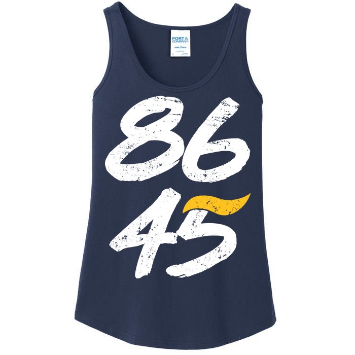 8645 Impeach Trump Vintage Distressed 86 45 Ladies Essential Tank