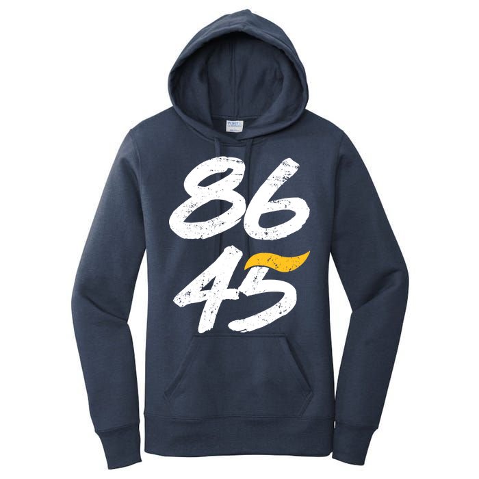 8645 Impeach Trump Vintage Distressed 86 45 Women's Pullover Hoodie