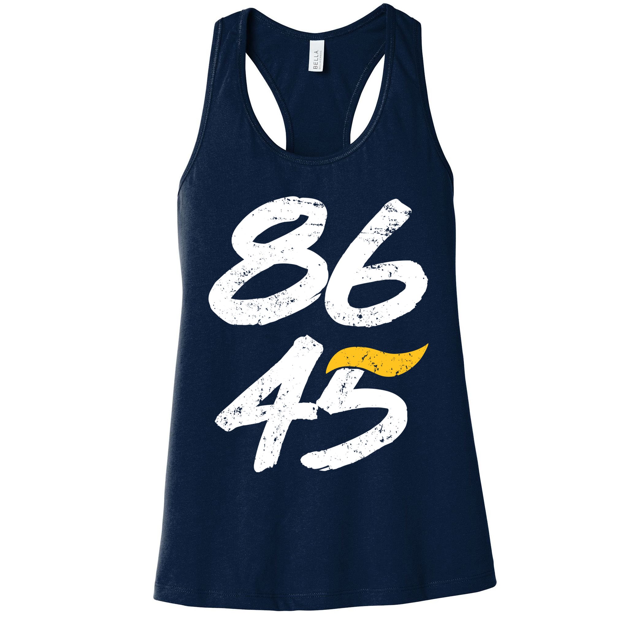8645 Impeach Trump Vintage Distressed 86 45 Womens Tank Top