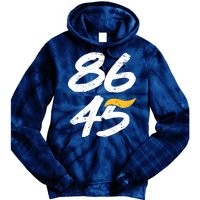 8645 Impeach Trump Vintage Distressed 86 45 Tie Dye Hoodie