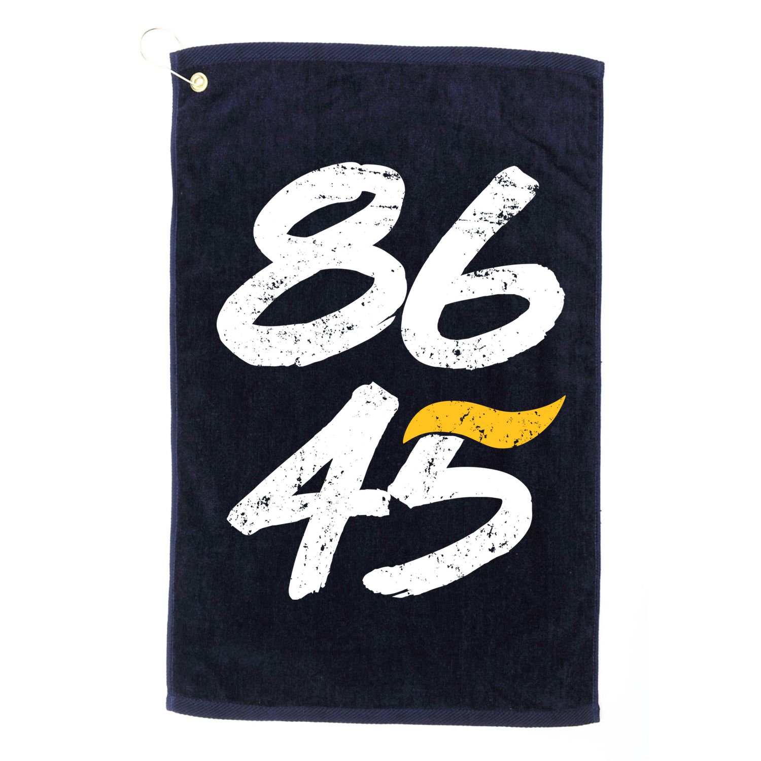 8645 Impeach Trump Vintage Distressed 86 45 Golf Towel