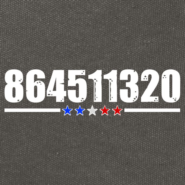 864511320 Anti Trump 8645 Cotton Canvas Backpack