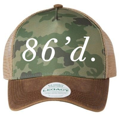 86 86d Funny Chef Funny Restaurant Slang Legacy Tie Dye Trucker Hat