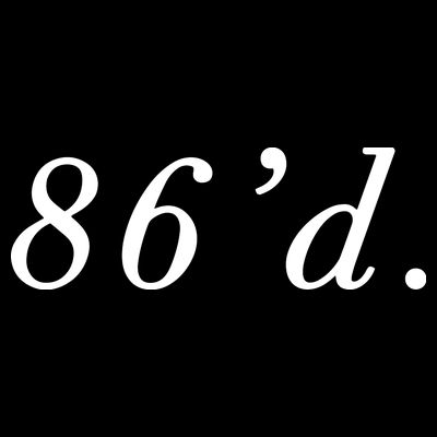 86 86d Funny Chef Funny Restaurant Slang T-Shirt