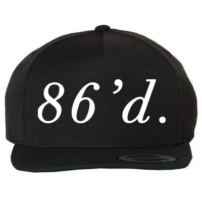 86 86d Funny Chef Funny Restaurant Slang Wool Snapback Cap