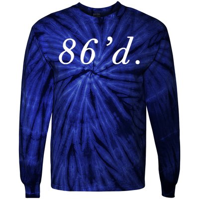 86 86d Funny Chef Funny Restaurant Slang Tie-Dye Long Sleeve Shirt