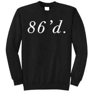 86 86d Funny Chef Funny Restaurant Slang Sweatshirt