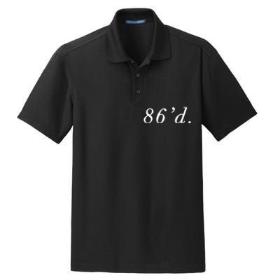 86 86d Funny Chef Funny Restaurant Slang Dry Zone Grid Polo