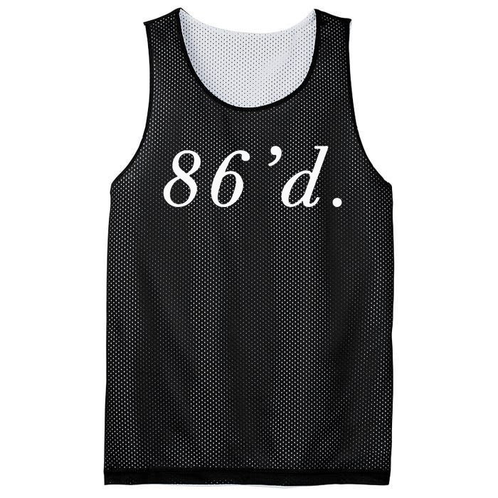 86 86d Funny Chef Funny Restaurant Slang Mesh Reversible Basketball Jersey Tank