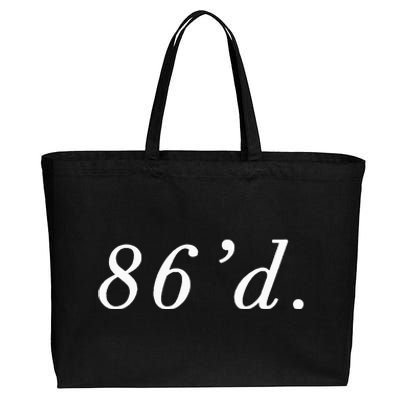 86 86'd Funny Chef Funny Restaurant Slang Cotton Canvas Jumbo Tote