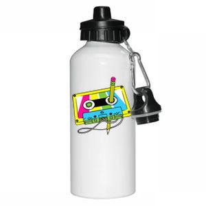 80s 90s Cassette Pencil Theme Party Aluminum Water Bottle