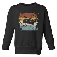 80S 90S Cassette Toddler Sweatshirt