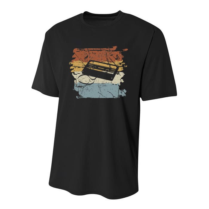 80S 90S Cassette Youth Performance Sprint T-Shirt