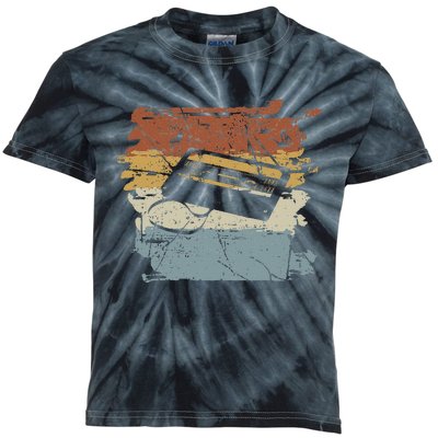 80S 90S Cassette Kids Tie-Dye T-Shirt