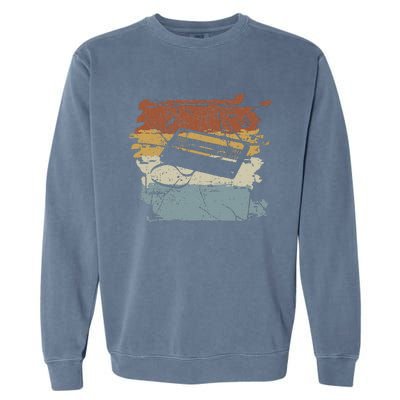 80S 90S Cassette Garment-Dyed Sweatshirt