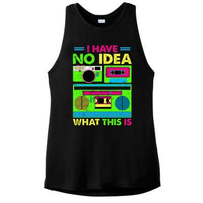 80s 90s Have No Idea What This Is Ladies PosiCharge Tri-Blend Wicking Tank