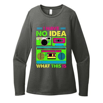 80s 90s Have No Idea What This Is Womens CVC Long Sleeve Shirt