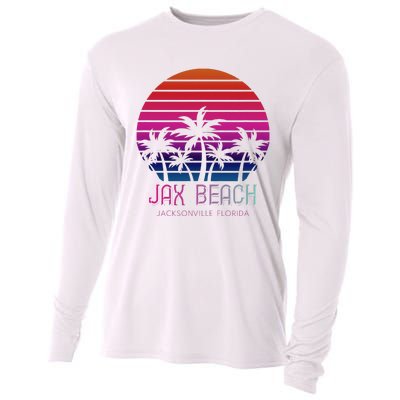 80s 90s Jacksonville Florida Vacation Jax Beach Cooling Performance Long Sleeve Crew