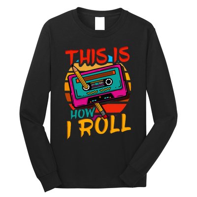 80S 90S Music Cassette Tape Long Sleeve Shirt