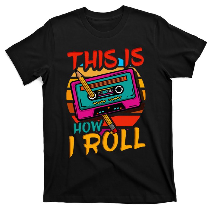 80S 90S Music Cassette Tape T-Shirt