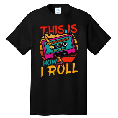 80S 90S Music Cassette Tape Tall T-Shirt