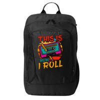 80S 90S Music Cassette Tape City Backpack