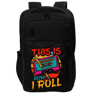 80S 90S Music Cassette Tape Impact Tech Backpack