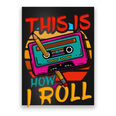 80S 90S Music Cassette Tape Poster