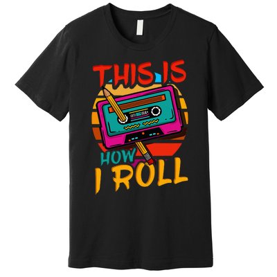 80S 90S Music Cassette Tape Premium T-Shirt