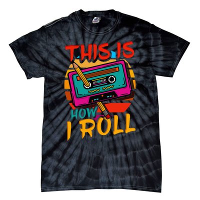 80S 90S Music Cassette Tape Tie-Dye T-Shirt