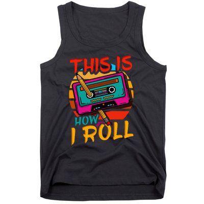 80S 90S Music Cassette Tape Tank Top