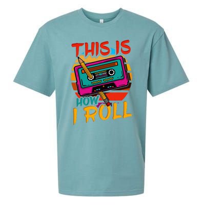 80S 90S Music Cassette Tape Sueded Cloud Jersey T-Shirt