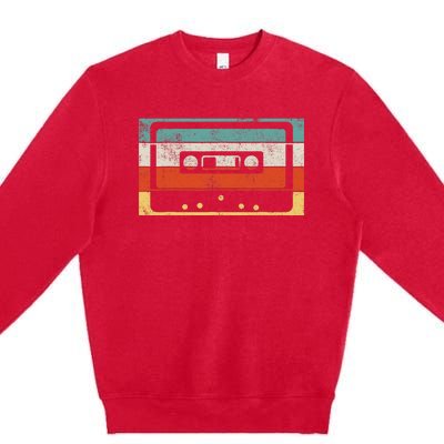 80s 90s Music Cassette Tape Retro Premium Crewneck Sweatshirt