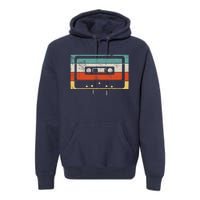 80s 90s Music Cassette Tape Retro Premium Hoodie