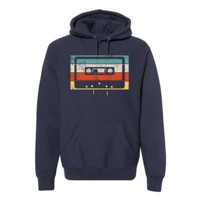 80s 90s Music Cassette Tape Retro Premium Hoodie