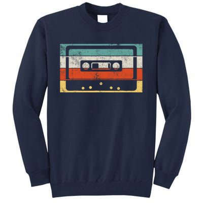 80s 90s Music Cassette Tape Retro Tall Sweatshirt