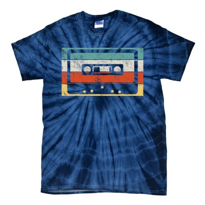 80s 90s Music Cassette Tape Retro Tie-Dye T-Shirt