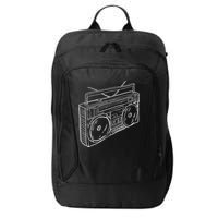 80s & 90s Old School Music Hip Hop Beatbox Boombox City Backpack