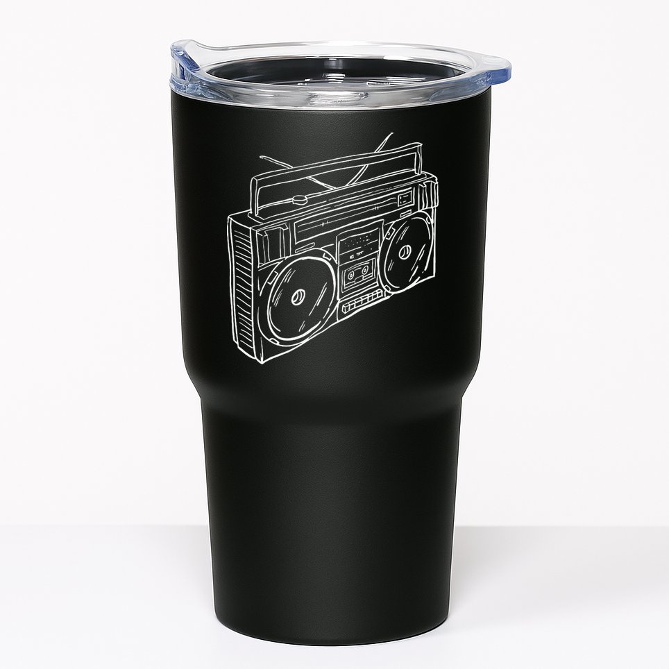 80s & 90s Old School Music Hip Hop Beatbox Boombox Tumbler