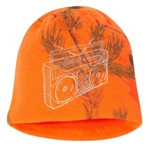 80s & 90s Old School Music Hip Hop Beatbox Boombox Kati - Camo Knit Beanie