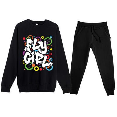 80s 90s Old School BGirl Hip Hop Premium Crewneck Sweatsuit Set