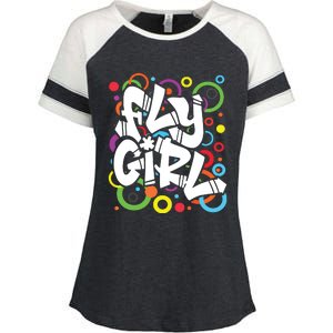 80s 90s Old School BGirl Hip Hop Enza Ladies Jersey Colorblock Tee