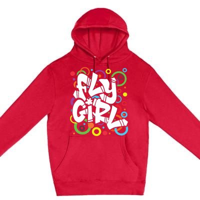 80s 90s Old School BGirl Hip Hop Premium Pullover Hoodie