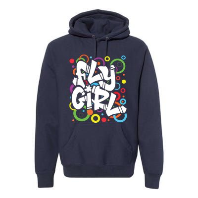 80s 90s Old School BGirl Hip Hop Premium Hoodie