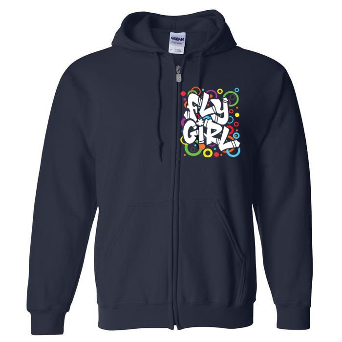 80s 90s Old School BGirl Hip Hop Full Zip Hoodie