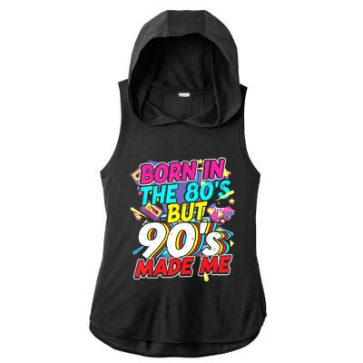 80s 90s Outfit Party Theme Party Costume For And Women Ladies PosiCharge Tri-Blend Wicking Draft Hoodie Tank