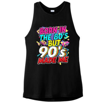 80s 90s Outfit Party Theme Party Costume For And Women Ladies PosiCharge Tri-Blend Wicking Tank