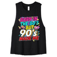 80s 90s Outfit Party Theme Party Costume For And Women Women's Racerback Cropped Tank