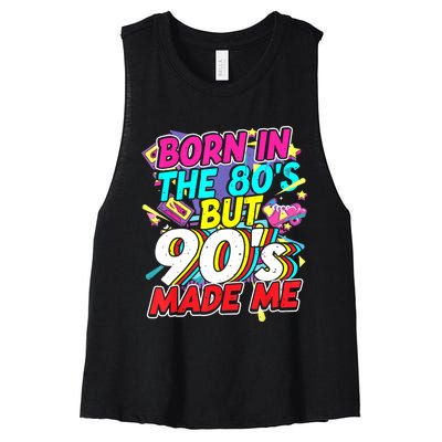 80s 90s Outfit Party Theme Party Costume For And Women Women's Racerback Cropped Tank