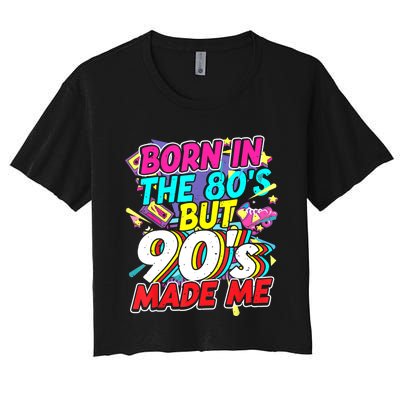 80s 90s Outfit Party Theme Party Costume For And Women Women's Crop Top Tee